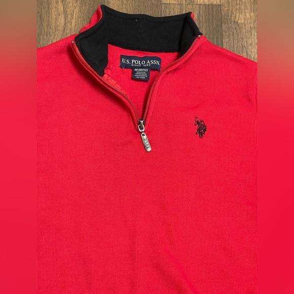 U.S. Polo Assn. Kids Red Long Sleeve Shirt - Picture 5 of 5